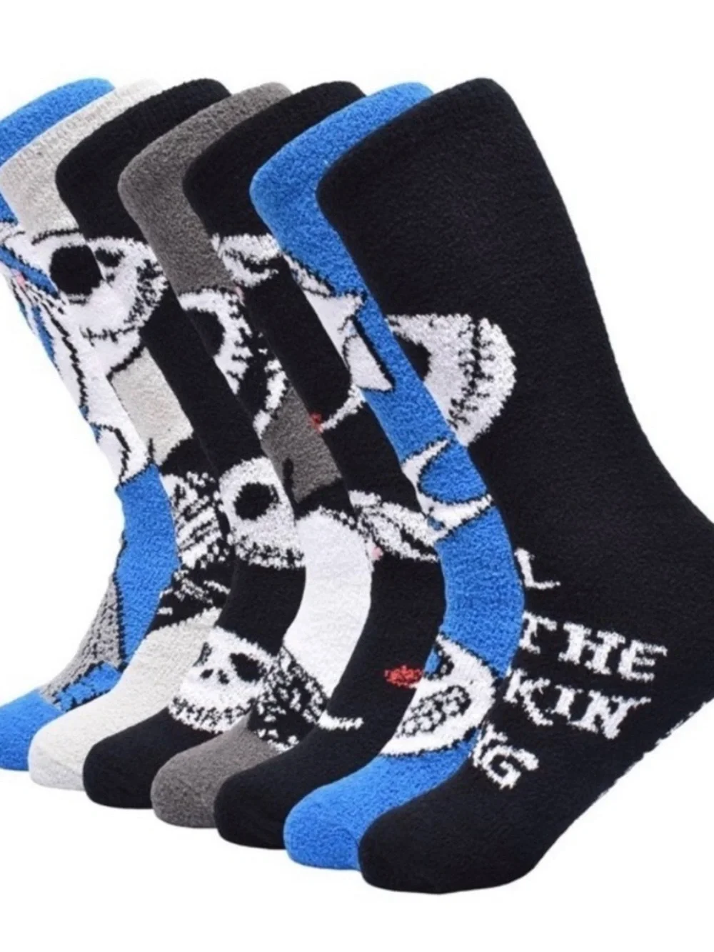 Disney The Nightmare Before Christmas Men’s Socks - Black, White, Blue